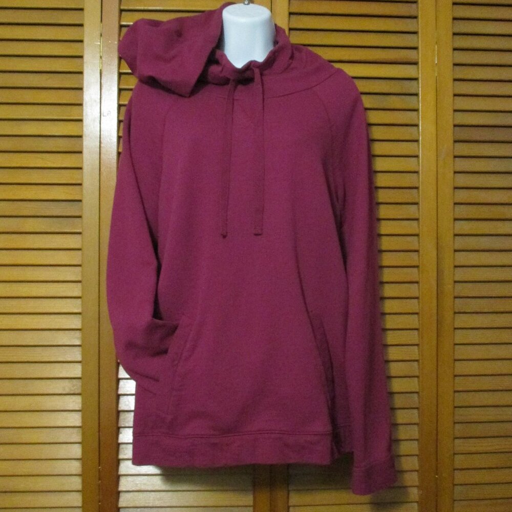 Sonoma women's hoodie with kangaroo pocket burgundy/purple color size L